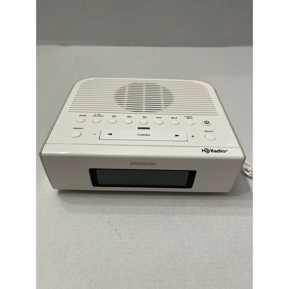 Sangean HDR-15 AM/FM Digital Tuning Clock Radio with USB Phone Charging White - Picture 4 of 9